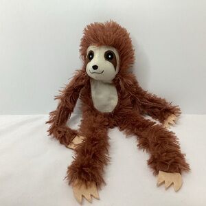 3 Toed Sloth Plush Brown Stuffed Animal Long Arms Legs Rainforest 13" Jungle